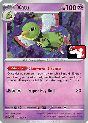 Xatu - 072/182 card from Prize Pack Series Cards