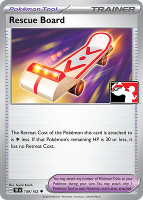 Rescue Board - 159/162 card from Prize Pack Series Cards