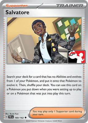 Salvatore - 160/162 card from Prize Pack Series Cards