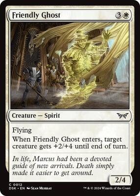 Friendly Ghost card from Duskmourn: House of Horror