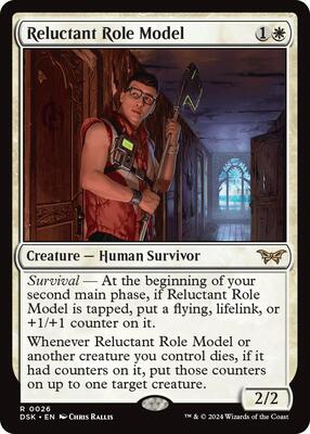 Reluctant Role Model (0026) card from Duskmourn: House of Horror