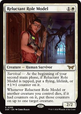 Reluctant Role Model (0289) card from Duskmourn: House of Horror