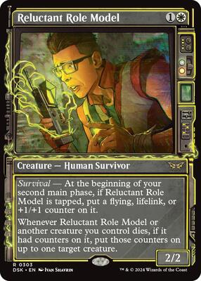 Reluctant Role Model (Showcase) card from Duskmourn: House of Horror