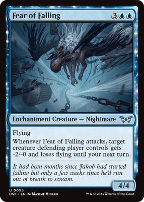 Fear of Falling card from Duskmourn: House of Horror