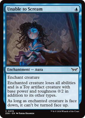 Unable to Scream card from Duskmourn: House of Horror