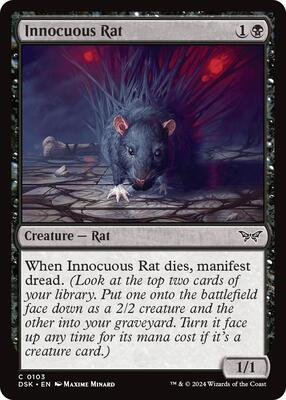 Innocuous Rat card from Duskmourn: House of Horror