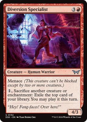 Diversion Specialist card from Duskmourn: House of Horror