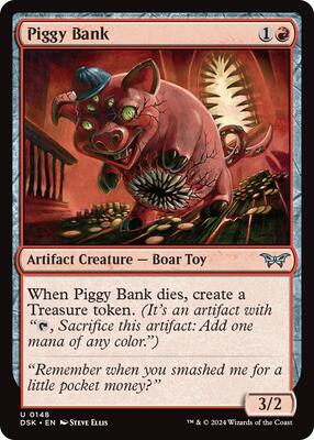 Piggy Bank card from Duskmourn: House of Horror