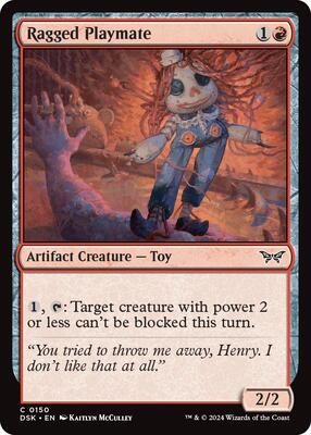 Ragged Playmate card from Duskmourn: House of Horror