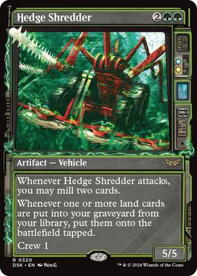 Hedge Shredder (Showcase) card from Duskmourn: House of Horror