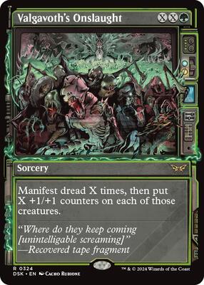 Valgavoth's Onslaught (Showcase) card from Duskmourn: House of Horror