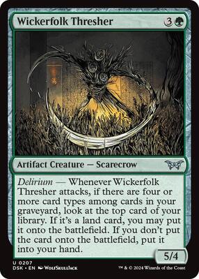 Wickerfolk Thresher card from Duskmourn: House of Horror