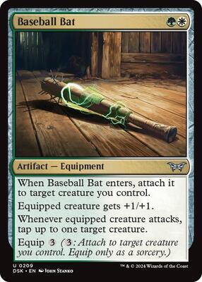 Baseball Bat card from Duskmourn: House of Horror