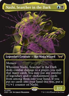 Nashi, Searcher in the Dark (Showcase) card from Duskmourn: House of Horror
