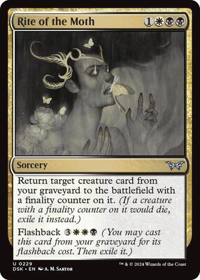 Rite of the Moth card from Duskmourn: House of Horror