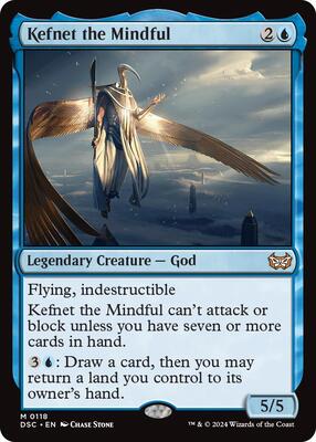 Kefnet the Mindful card from Commander: Duskmourn: House of Horror