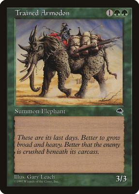 Trained Armodon card from Tempest