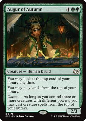 Augur of Autumn card from Commander: Duskmourn: House of Horror