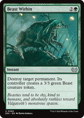 Beast Within card from Commander: Duskmourn: House of Horror