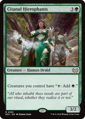 Citanul Hierophants card from Commander: Duskmourn: House of Horror
