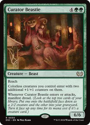 Curator Beastie card from Commander: Duskmourn: House of Horror