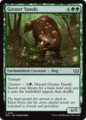 Greater Tanuki card from Commander: Duskmourn: House of Horror