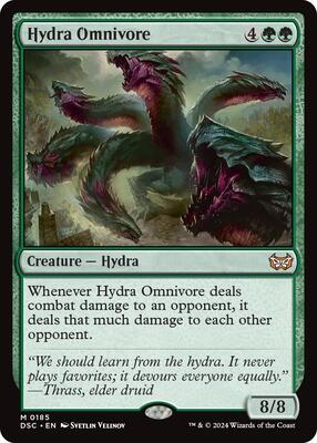 Hydra Omnivore card from Commander: Duskmourn: House of Horror