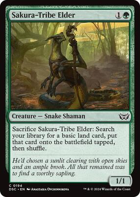 Sakura-Tribe Elder card from Commander: Duskmourn: House of Horror