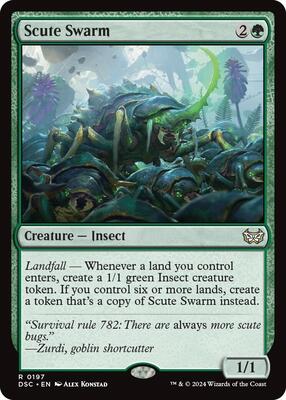 Scute Swarm card from Commander: Duskmourn: House of Horror