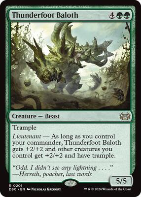 Thunderfoot Baloth card from Commander: Duskmourn: House of Horror