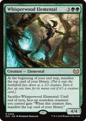 Whisperwood Elemental card from Commander: Duskmourn: House of Horror