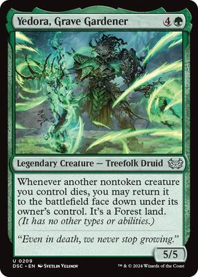 Yedora, Grave Gardener card from Commander: Duskmourn: House of Horror