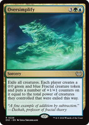 Oversimplify card from Commander: Duskmourn: House of Horror