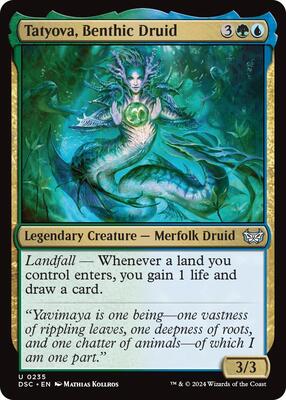 Tatyova, Benthic Druid card from Commander: Duskmourn: House of Horror
