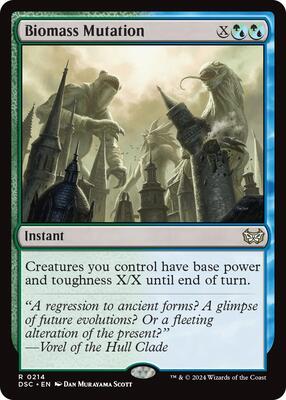 Biomass Mutation card from Commander: Duskmourn: House of Horror