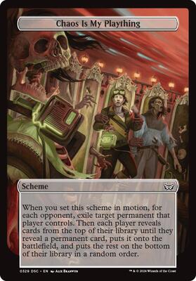 Chaos is My Plaything (Full Art) card from Archenemy: Duskmourn