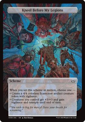 Kneel Before My Legions (Full Art) card from Archenemy: Duskmourn