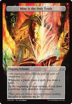Mine Is the Only Truth (Full Art) card from Archenemy: Duskmourn