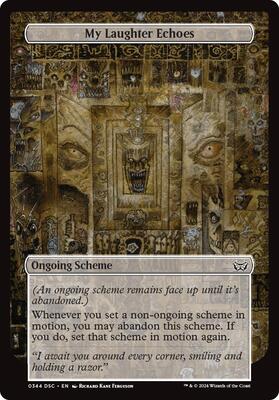 My Laughter Echoes (Full Art) card from Archenemy: Duskmourn