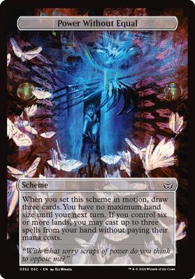 Power Without Equal (Full Art) card from Archenemy: Duskmourn