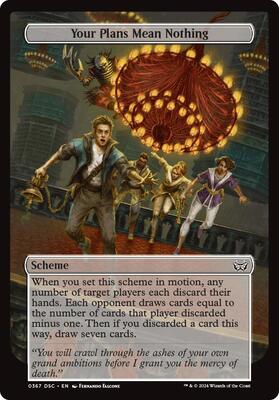 Your Plans Mean Nothing (Full Art) card from Archenemy: Duskmourn