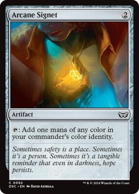 Arcane Signet card from Commander: Duskmourn: House of Horror