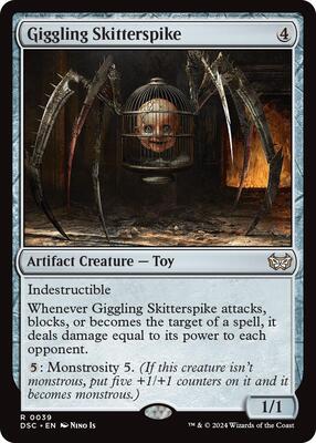 Giggling Skitterspike card from Commander: Duskmourn: House of Horror