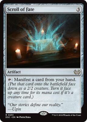 Scroll of Fate card from Commander: Duskmourn: House of Horror