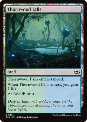 Thornwood Falls card from Commander: Duskmourn: House of Horror