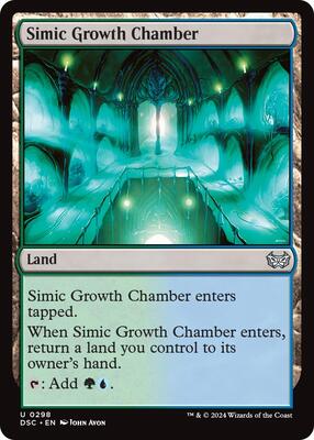 Simic Growth Chamber card from Commander: Duskmourn: House of Horror