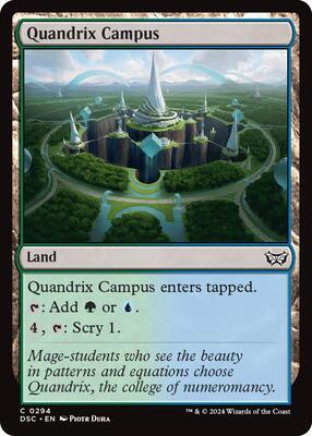 Quandrix Campus card from Commander: Duskmourn: House of Horror