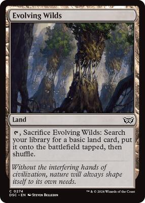 Evolving Wilds card from Commander: Duskmourn: House of Horror
