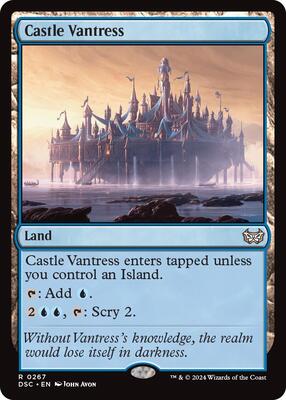 Castle Vantress card from Commander: Duskmourn: House of Horror