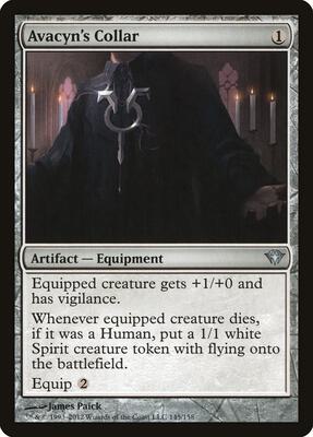 Avacyn's Collar card from Dark Ascension